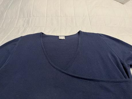 Pulóver z tmavomodrého svetríkového úpletu, camaieu,44