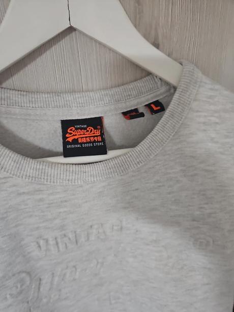 Sivá mikina superdry, superdry,l