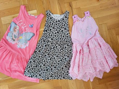 Dievcenske letne saty 3ks, h&m,122