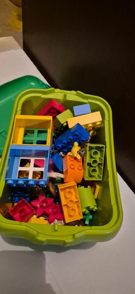 Lego duplo s podložkou a boxami,