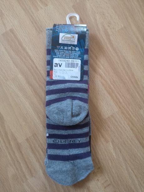 Disney ponožky 2 páry veľkosť 27-30, disney,27 / 28 / 29 / 30