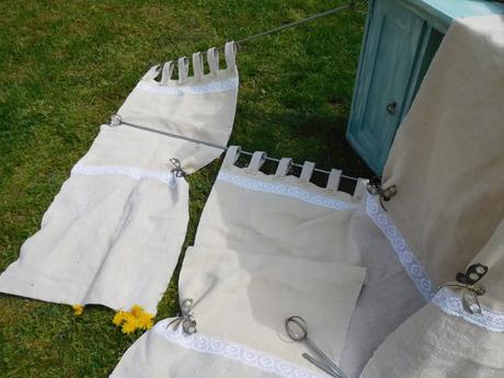 Tkané platno závesy,, 