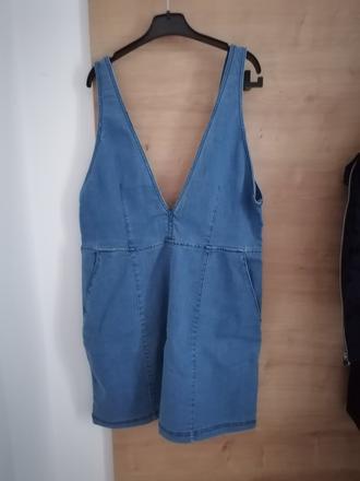 Riflové šaty, h&m,l