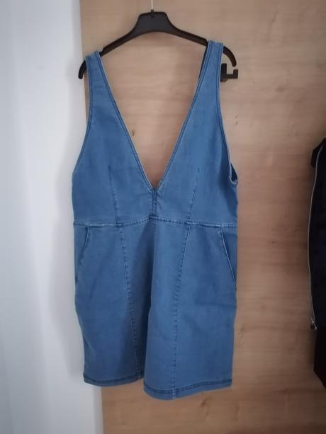 Riflové šaty, h&m,l