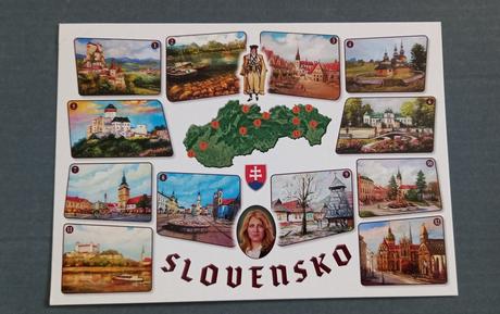 Pohľadnice slovensko a prezidentka,