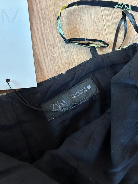 Midi čierne šaty s výšivkou zara, zara,34 - xs