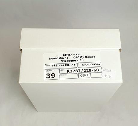 Lodičky čierne, 39