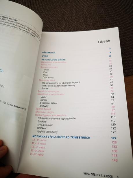 Kniha vyvoj ditete 1-3, 
