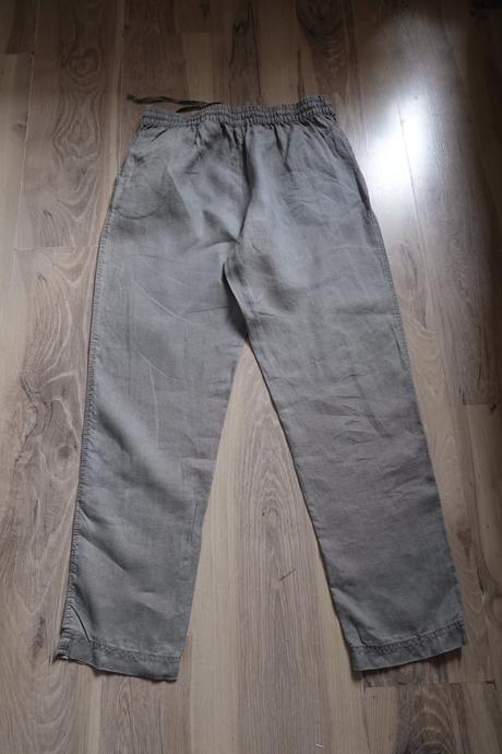 Ľanové nohavice h&m, h&m,m