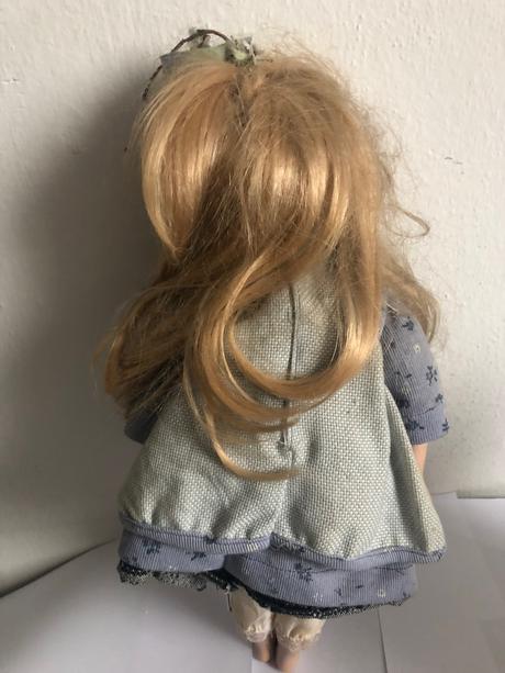 Krasna vintage babika v 45cm bohate huste vlasy 22,