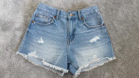Denimové šortky s dierami zara 156cm, zara,152