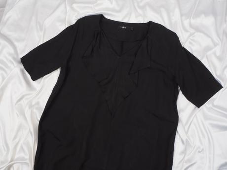 Kvalitné čierne šaty ellos, 38