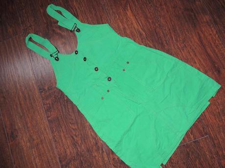 Suknička s trakmi zelená, xs