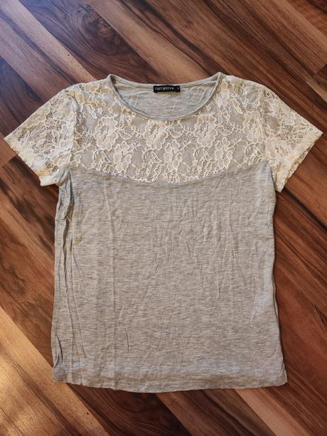 Tričko a čipkou, terranova,m