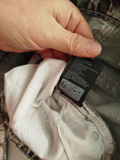 Riflova sukňa hm, h&m,l