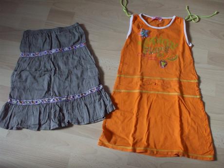 Balík letných vecí, veľkosť 122, cca 18 kusov, 122–134