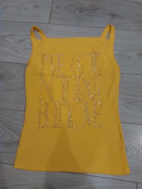 Tričko žlte veľ. písana l, l