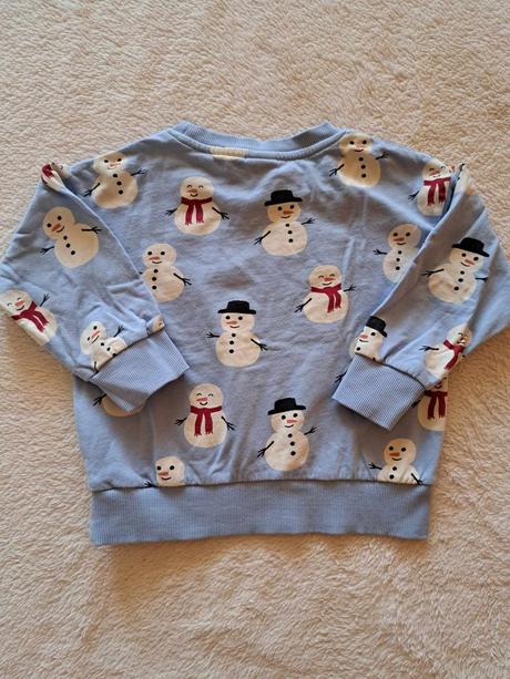 Rozkošná mikina snehuliaci, lindex,92