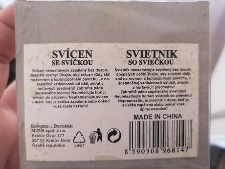 Svietnik na čajovú sviečku,