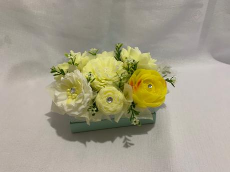 Mydlova kytica v krabičke, 