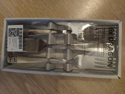 Dezertné/šalátové vidličky ikea, 