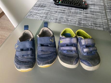 2x vivobarefoot neo velcro + reno, vivobarefoot,25