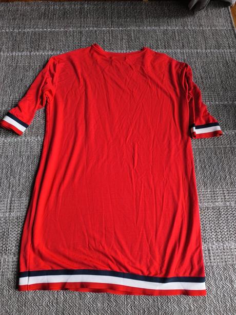 Červené midi šaty, bonprix,46