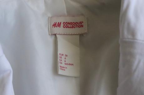 Biele sako - bezchybný stav, h&m,s