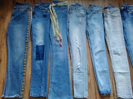 Kvalitné svetlomodré rifle, s