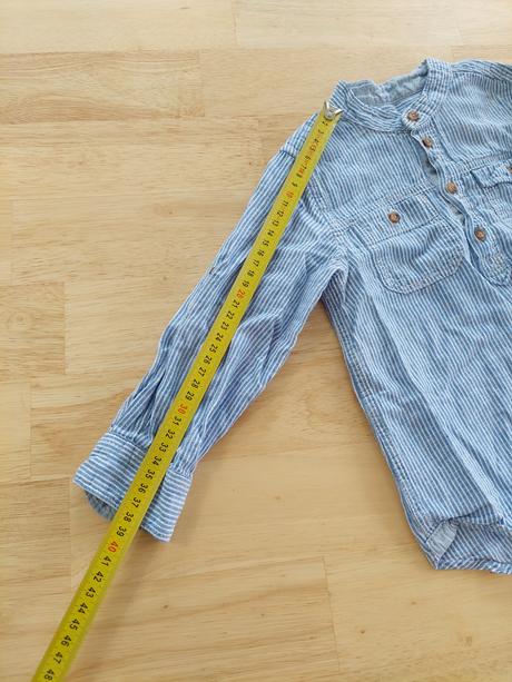 Prúžkova košeľa so stojačikom, h&m,98