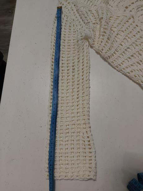 Háčkovaný sveter, xs