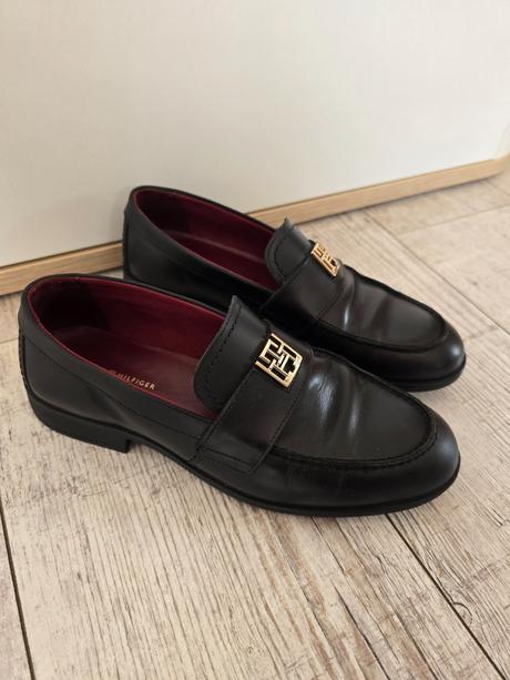 Kožene topanky tommy hilfiger, tommy hilfiger,39