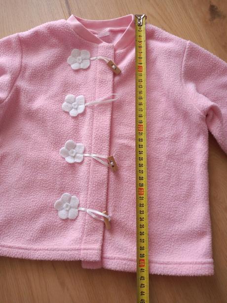 Flisovy ružový kabátik, 104