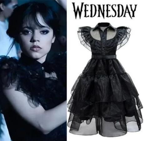 Wednesday šaty kostým aj doplnky nové skladom,