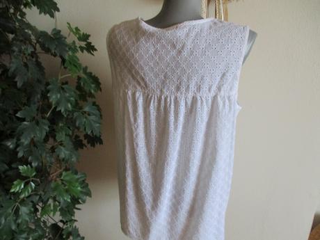 Biela madeirová blúzka, h&m,m