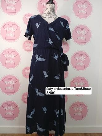 Nové šaty s viazaním, l