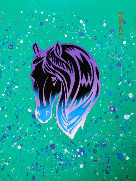 Ručne maľované tričká, l / s / xl / xs / xxl