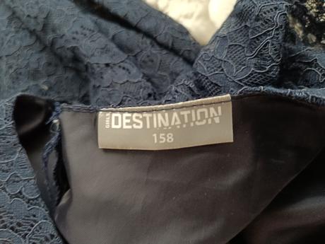 Tmavomodré krajkove šaty, pepco,158