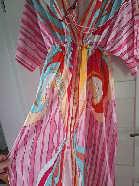 Letne maxi saty beach s vadou,