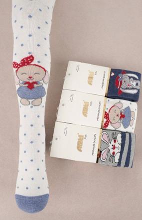 Zajačik - pančuchy - 3ks v balení, 86 - 128