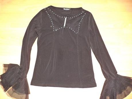 Damske čierne tričko, m