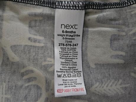 Overal next na zips so sobím motívom, next,74