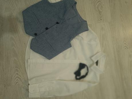 3 dielna spoločenská súprava  (košeľa, vesta a mo, c&a,122