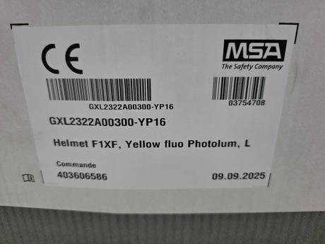 Predám novú hasičskú prilbu msa gallet f1xf veľk,