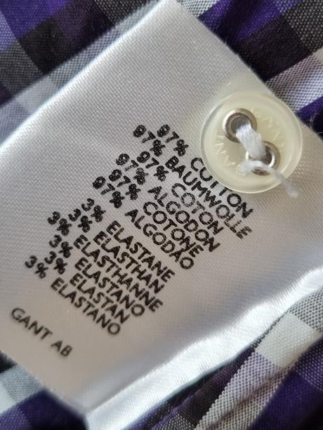 Fialová károvaná blúzka gant veľ. 36, gant,36