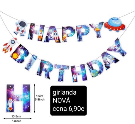 Párty dekorácie -vesmír, 