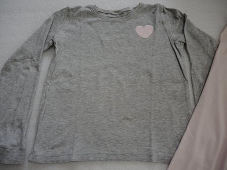 Pyžamko so srdiečkom, h&m,134