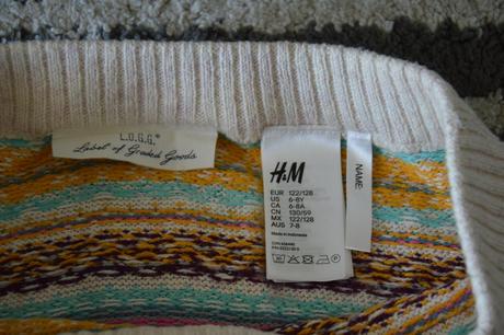 Pletená sukňa 122/128, h&m,122