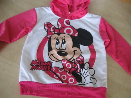 Dievčenská mikina s minnie, 128, 128
