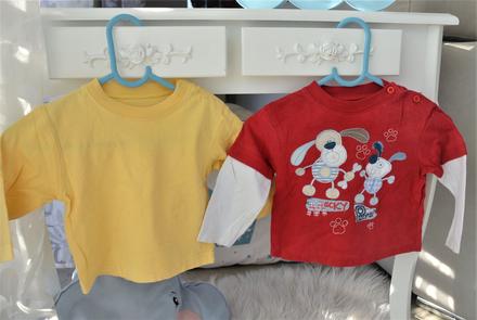 2x tričko-74/80, 74